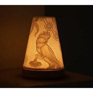 Koh Living Minikin Bird Porcelain Tealight Candle Holder, Aboriginal Spirit New